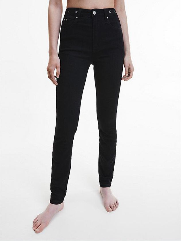 Calvin Klein USA High Rise Skinny Womens Jeans Black 7598102-DH